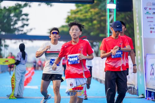 Race photo from CISANGKAN KBP CITY RUN 2025