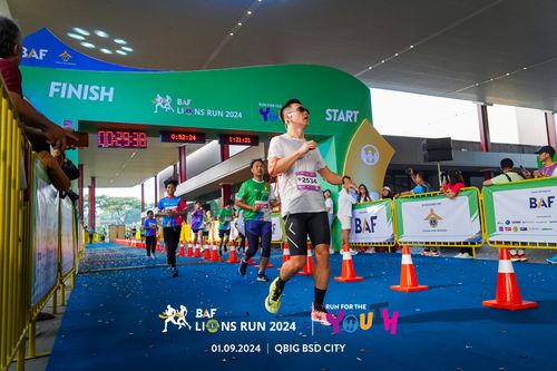 Race photo from BAF LIONS RUN 2024