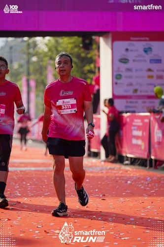 Race photo from Smartfren Run 2025 