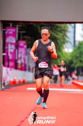 Race photo from Smartfren Run 2024