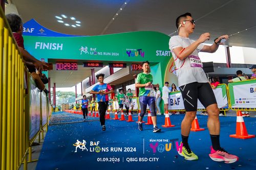 Race photo from BAF LIONS RUN 2024