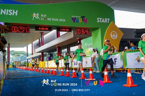 Race photo from BAF LIONS RUN 2024