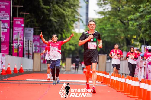 Race photo from Smartfren Run 2024