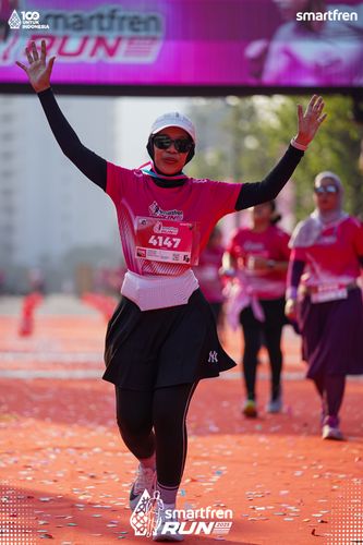 Race photo from Smartfren Run 2025 
