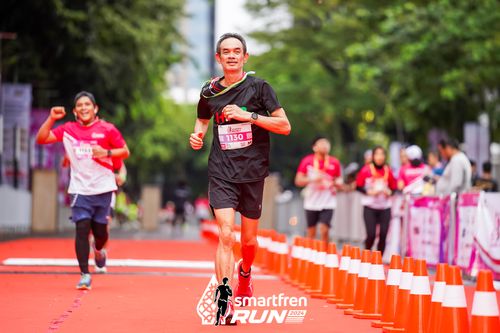 Race photo from Smartfren Run 2024