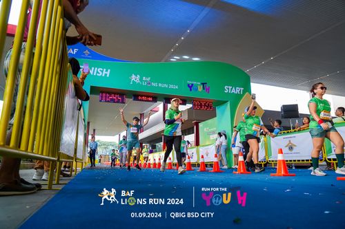 Race photo from BAF LIONS RUN 2024