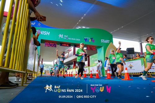 Race photo from BAF LIONS RUN 2024