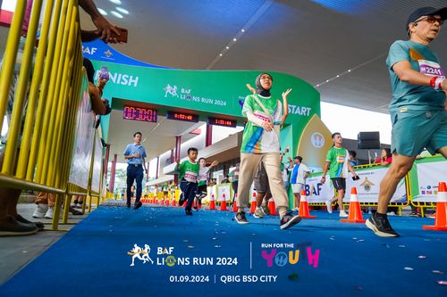 Race photo from BAF LIONS RUN 2024