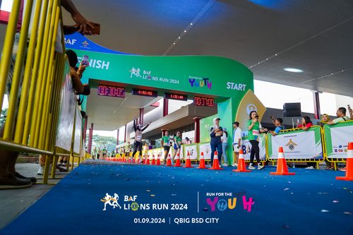 Race photo from BAF LIONS RUN 2024
