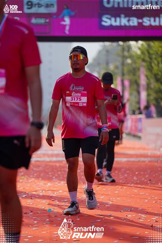 Race photo from Smartfren Run 2025 