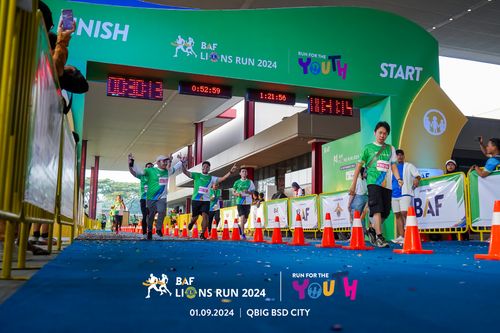 Race photo from BAF LIONS RUN 2024