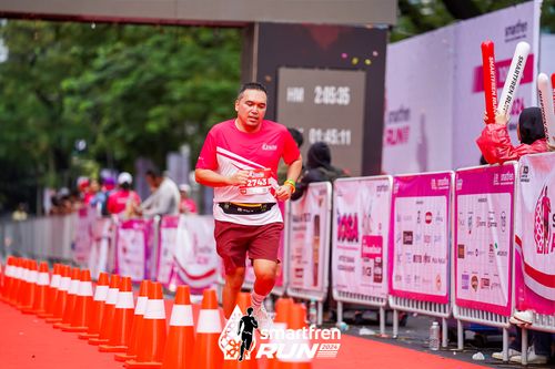 Race photo from Smartfren Run 2024
