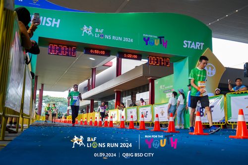 Race photo from BAF LIONS RUN 2024