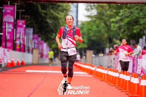 Race photo from Smartfren Run 2024