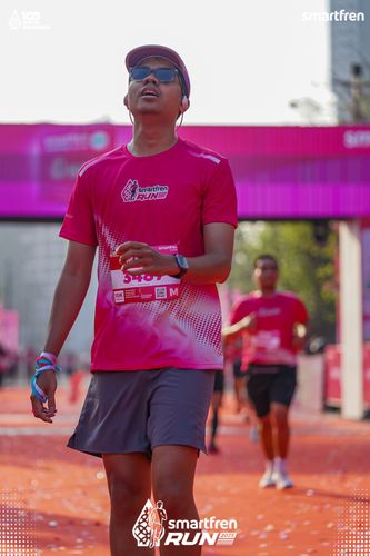 Race photo from Smartfren Run 2025 