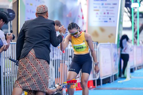 Race photo from CISANGKAN KBP CITY RUN 2025