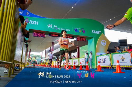Race photo from BAF LIONS RUN 2024