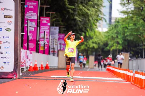 Race photo from Smartfren Run 2024