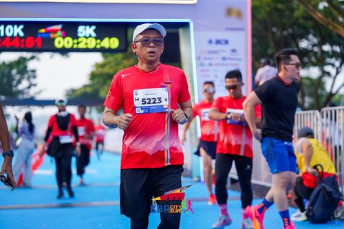 Race photo from CISANGKAN KBP CITY RUN 2025
