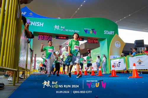 Race photo from BAF LIONS RUN 2024