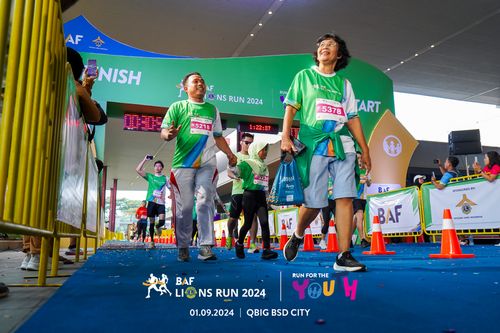Race photo from BAF LIONS RUN 2024