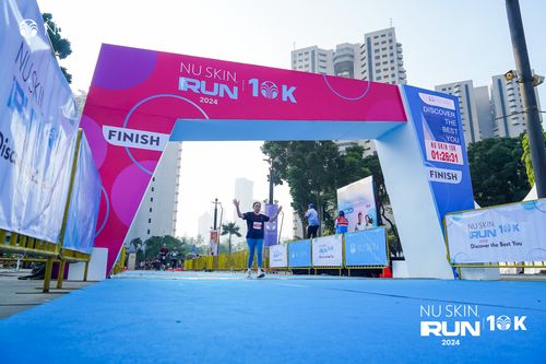 Race photo from Nu Skin Run 10K