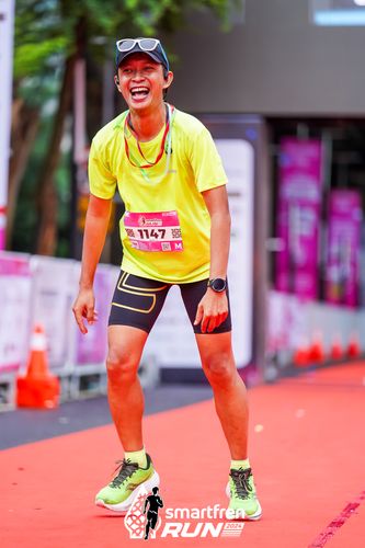 Race photo from Smartfren Run 2024