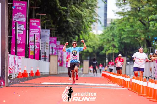 Race photo from Smartfren Run 2024
