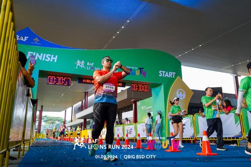 Race photo from BAF LIONS RUN 2024