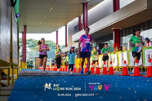 Race photo from BAF LIONS RUN 2024