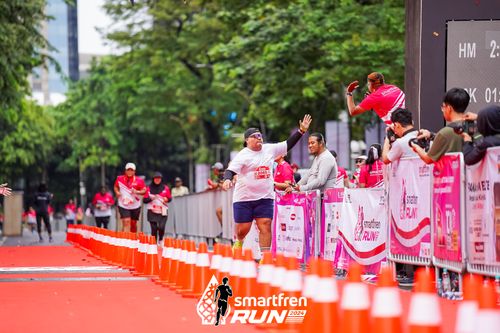 Race photo from Smartfren Run 2024
