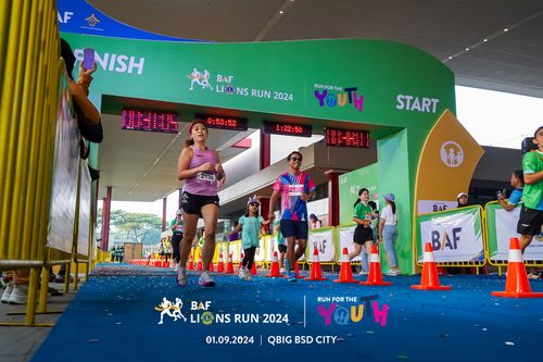 Race photo from BAF LIONS RUN 2024