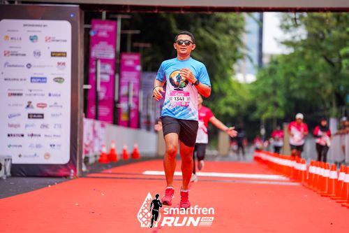 Race photo from Smartfren Run 2024