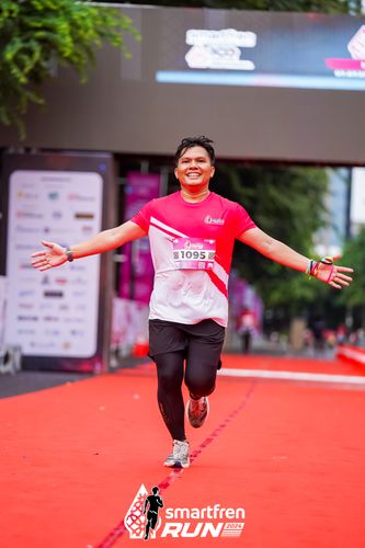 Race photo from Smartfren Run 2024
