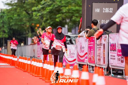 Race photo from Smartfren Run 2024