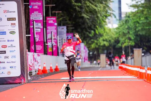 Race photo from Smartfren Run 2024