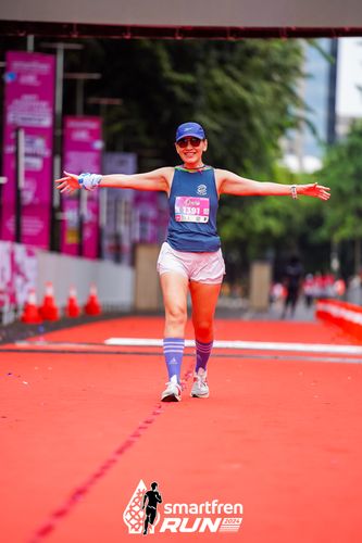Race photo from Smartfren Run 2024