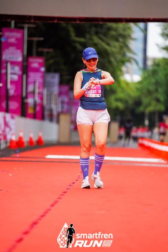 Race photo from Smartfren Run 2024