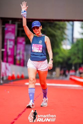 Race photo from Smartfren Run 2024