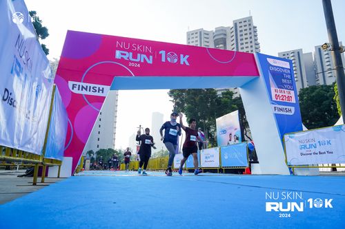 Race photo from Nu Skin Run 10K