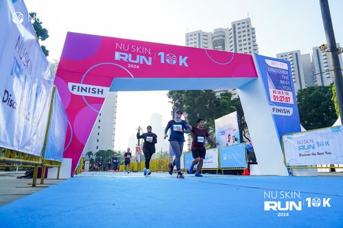 Race photo from Nu Skin Run 10K