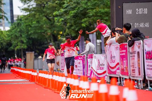 Race photo from Smartfren Run 2024
