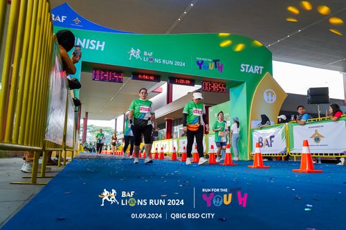 Race photo from BAF LIONS RUN 2024