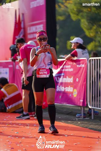 Race photo from Smartfren Run 2025 