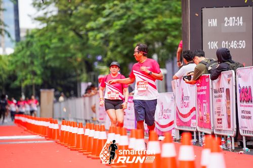 Race photo from Smartfren Run 2024