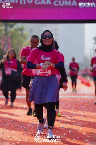 Race photo from Smartfren Run 2025 