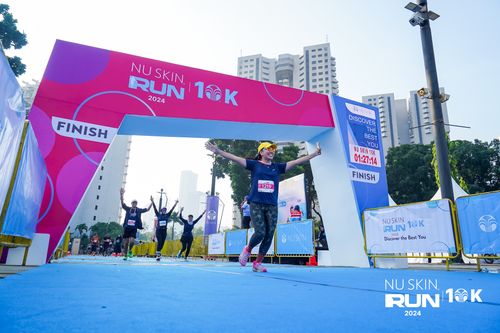 Race photo from Nu Skin Run 10K