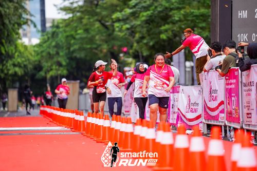 Race photo from Smartfren Run 2024