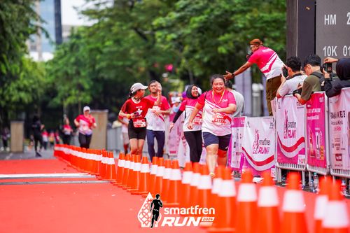 Race photo from Smartfren Run 2024