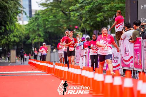Race photo from Smartfren Run 2024